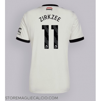 Manchester United Joshua Zirkzee #11 Maglia Gara Terza Repliche 2024-25 Maniche Corte